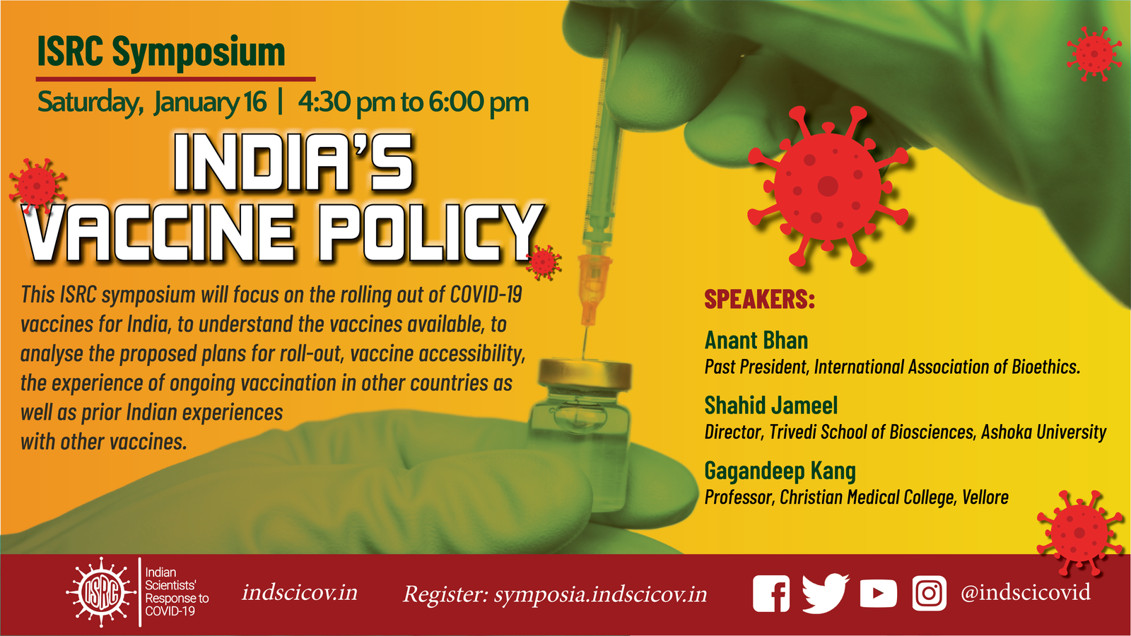 ISRC symposium on India's Vaccine Policy Jan 2021